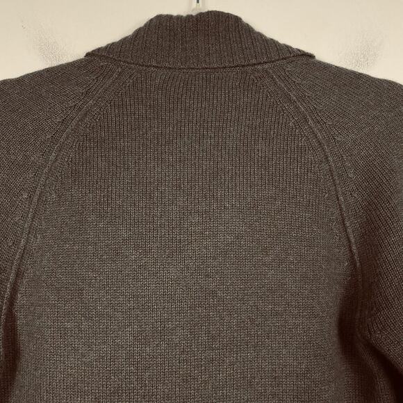 360 Cashmere Sweater Size XS Cocoa Brown Jordana Cowl Neck Wrap Lagenlook Boho - Picture 9 of 11